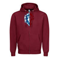 Burgundy WORLD OF WARCRAFT MISTS OF PANDARIA HORDE Zipper Hoodie - artisFamous