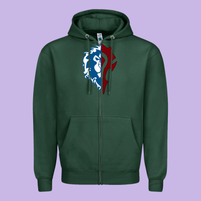 World Of Warcraft Mists Of Pandaria Horde Zipper Hoodie Designed By Artisfamous