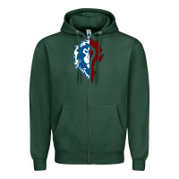 Sports Green WORLD OF WARCRAFT MISTS OF PANDARIA HORDE Zipper Hoodie - artisFamous
