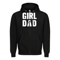 Black Girl Dad Zipper Hoodie - artisFamous