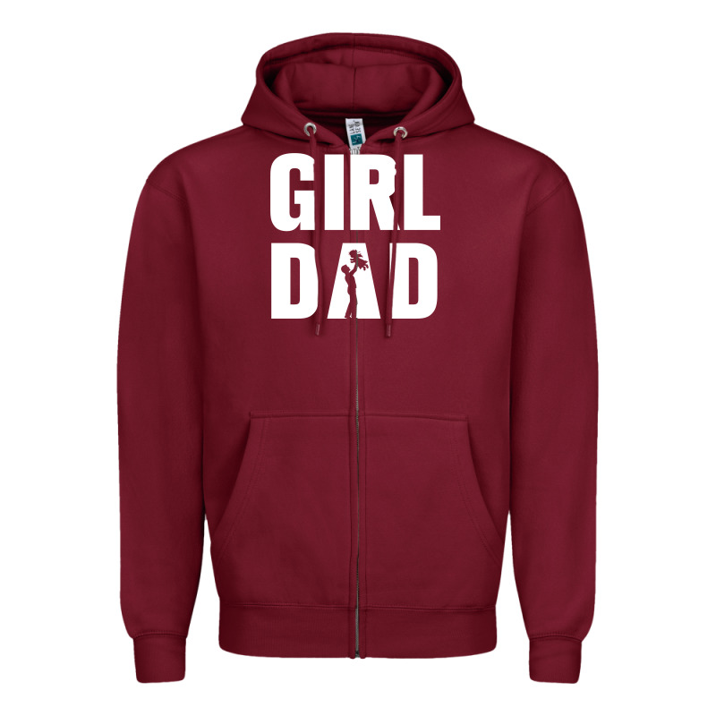 Girl Dad Zipper Hoodie by artisFamous | Teevron