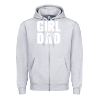 Heather Grey Girl Dad Zipper Hoodie - artisFamous
