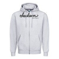 Heather Grey JACKSON GUITAR Zipper Hoodie - artisFamous