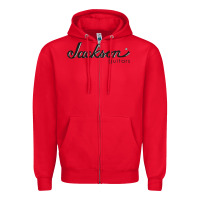 Red JACKSON GUITAR Zipper Hoodie - artisFamous