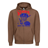 Chestnut Dicks Hate The Police Zipper Hoodie - artisFamous