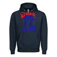 Navy Dicks Hate The Police Zipper Hoodie - artisFamous