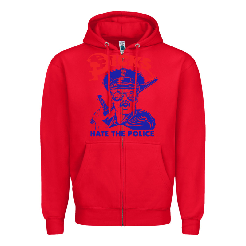 Dicks Hate The Police Zipper Hoodie by artisFamous | Teevron