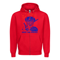 Red Dicks Hate The Police Zipper Hoodie - artisFamous