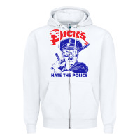 White Dicks Hate The Police Zipper Hoodie - artisFamous
