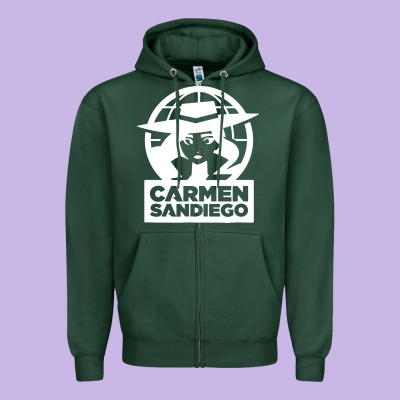 Carmen Sandiego Zipper Hoodie Designed By Artisfamous