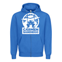 True Royal carmen sandiego Zipper Hoodie - artisFamous