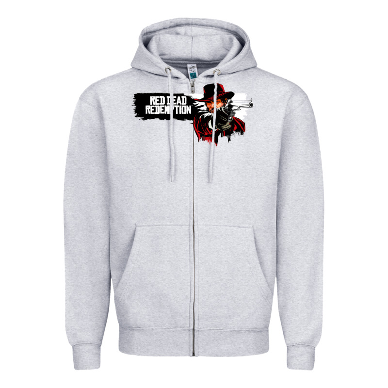 Red Dead Redemption 2 Red Moon Cowboy Zipper Hoodie by artisFamous | Teevron