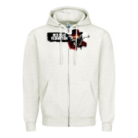 Oatmeal Heather Red Dead Redemption 2 Red Moon Cowboy Zipper Hoodie - artisFamous