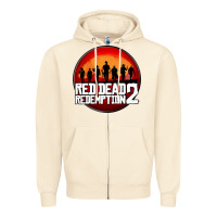 Sandshell Red Dead Redemption 2 Red Moon Cowboy Zipper Hoodie - artisFamous