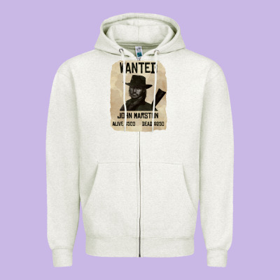Red Dead Redemption 2 Red Moon Cowboy Wanted John Marston Zipper Hoodie Designed By Artisfamous