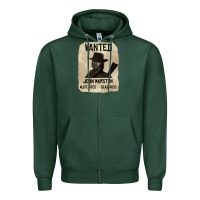 Sports Green Red Dead Redemption 2 Red Moon Cowboy wanted john marston Zipper Hoodie - artisFamous