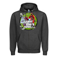 Charcoal Heather Grand Theft Auto Zipper Hoodie - artisFamous