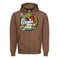 Chestnut Grand Theft Auto Zipper Hoodie - artisFamous