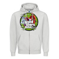 Dove Grey Grand Theft Auto Zipper Hoodie - artisFamous