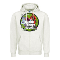 Oatmeal Heather Grand Theft Auto Zipper Hoodie - artisFamous