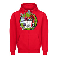 Red Grand Theft Auto Zipper Hoodie - artisFamous