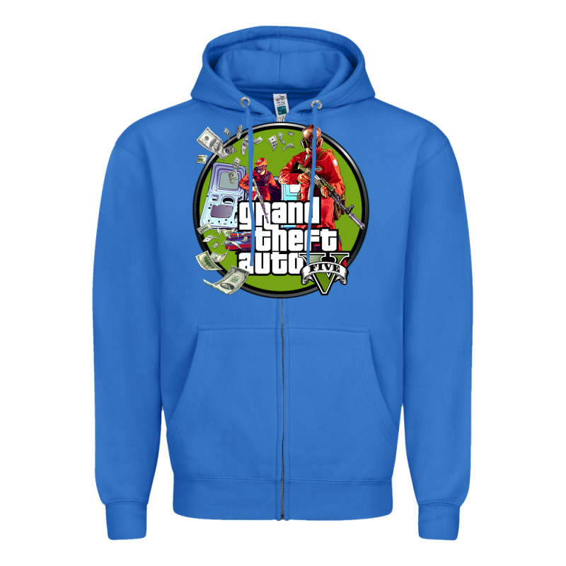 Grand Theft Auto Zipper Hoodie by artisFamous | Teevron