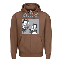 Chestnut The Queers Zipper Hoodie - artisFamous