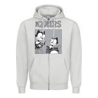 Dove Grey The Queers Zipper Hoodie - artisFamous