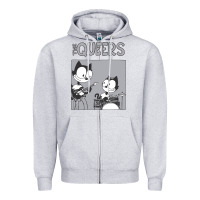 Heather Grey The Queers Zipper Hoodie - artisFamous