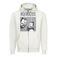 Oatmeal Heather The Queers Zipper Hoodie - artisFamous