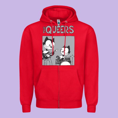 The Queers Zipper Hoodie Designed By Artisfamous