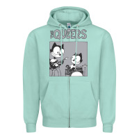Seafoam The Queers Zipper Hoodie - artisFamous