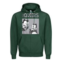 Sports Green The Queers Zipper Hoodie - artisFamous
