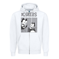 White The Queers Zipper Hoodie - artisFamous