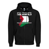 Black irish palestinian solidarity Zipper Hoodie - artisFamous