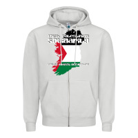 Dove Grey irish palestinian solidarity Zipper Hoodie - artisFamous