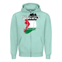 Seafoam irish palestinian solidarity Zipper Hoodie - artisFamous