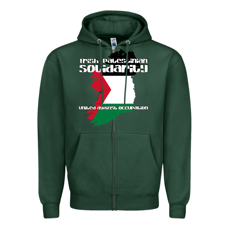Irish Palestinian Solidarity Zipper Hoodie by artisFamous | Teevron