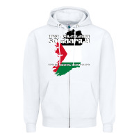 White irish palestinian solidarity Zipper Hoodie - artisFamous