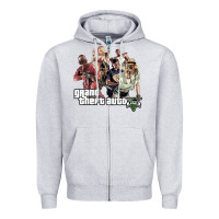 Heather Grey Grand Theft Auto Zipper Hoodie - artisFamous