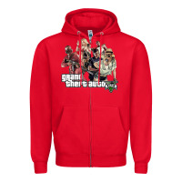 Red Grand Theft Auto Zipper Hoodie - artisFamous