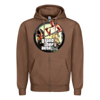 Chestnut Grand Theft Auto Zipper Hoodie - artisFamous