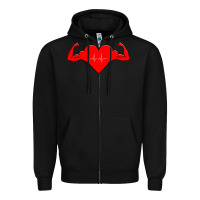 Black Healthy Heart Zipper Hoodie - artisFamous