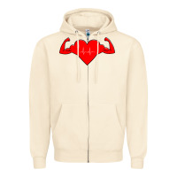 Sandshell Healthy Heart Zipper Hoodie - artisFamous