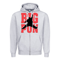 Heather Grey Big Pun Zipper Hoodie - artisFamous