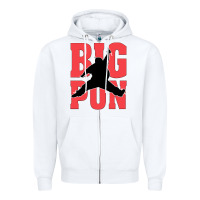 White Big Pun Zipper Hoodie - artisFamous