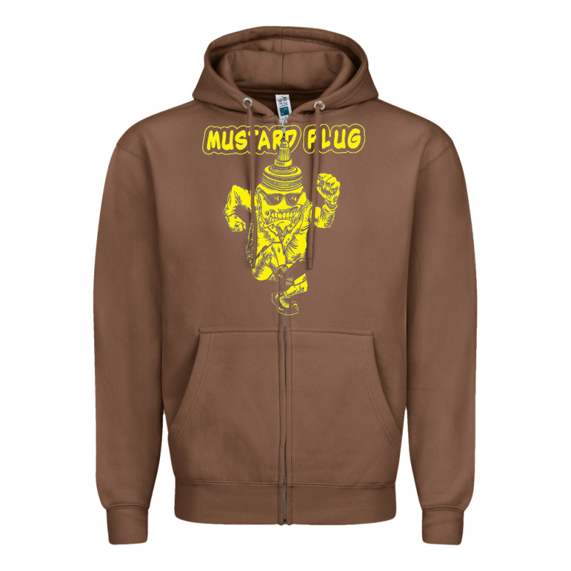 Mustard Plug Zipper Hoodie by artisFamous | Teevron