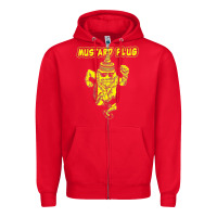 Red mustard plug Zipper Hoodie - artisFamous