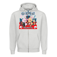 Dove Grey reel big fish candy coated fury Zipper Hoodie - artisFamous