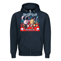 Navy reel big fish candy coated fury Zipper Hoodie - artisFamous